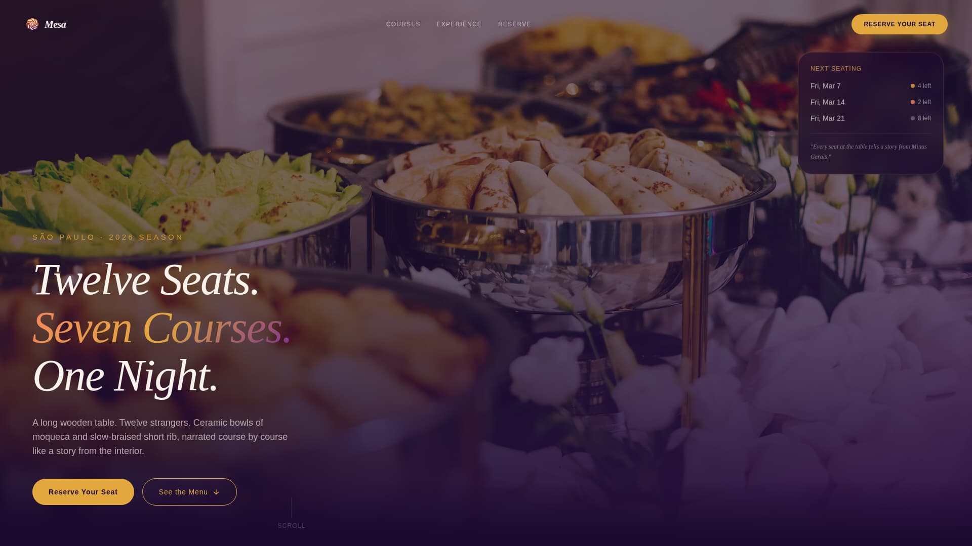 Mesa - Immersive Brazilian Landing Page Template