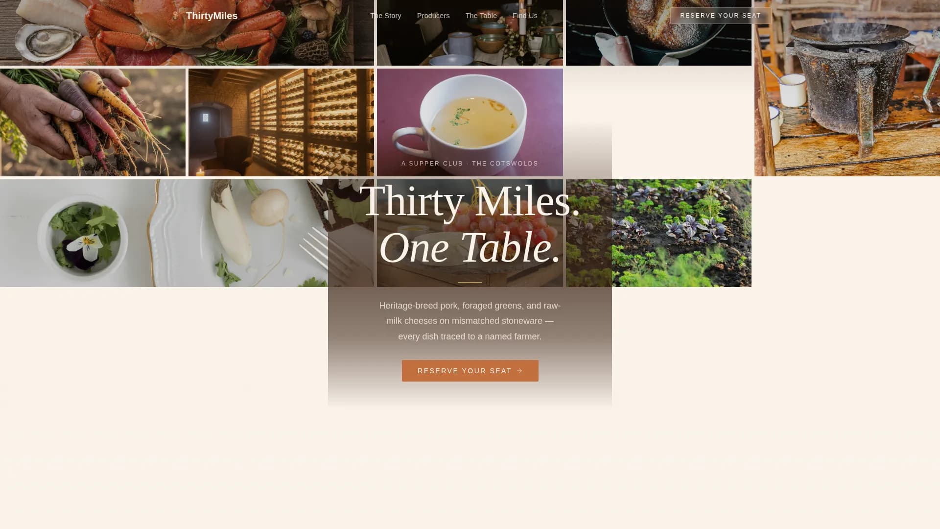 British Dining Booking Website Template