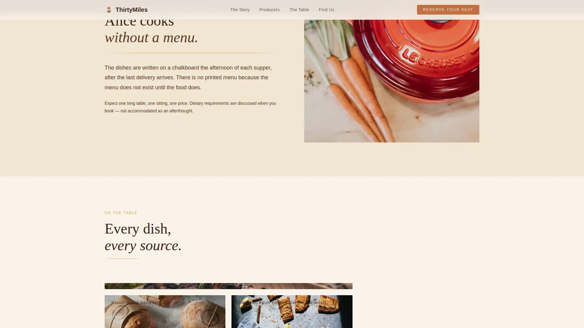 British Dining Booking Website Template