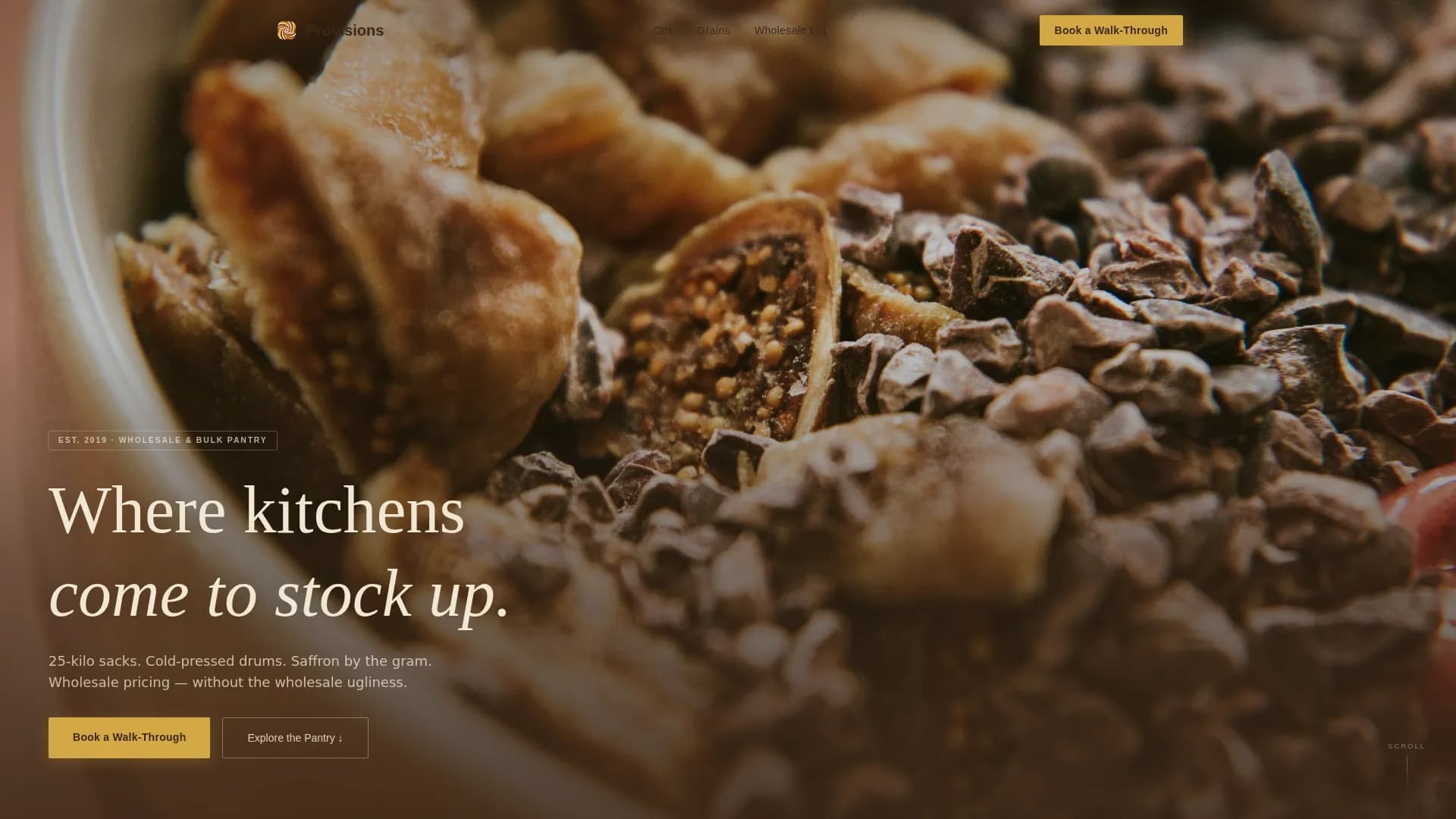 Grocery & Food Retail Booking Website Template