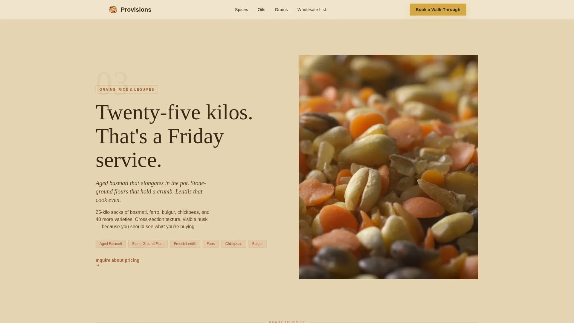 Grocery & Food Retail Booking Website Template