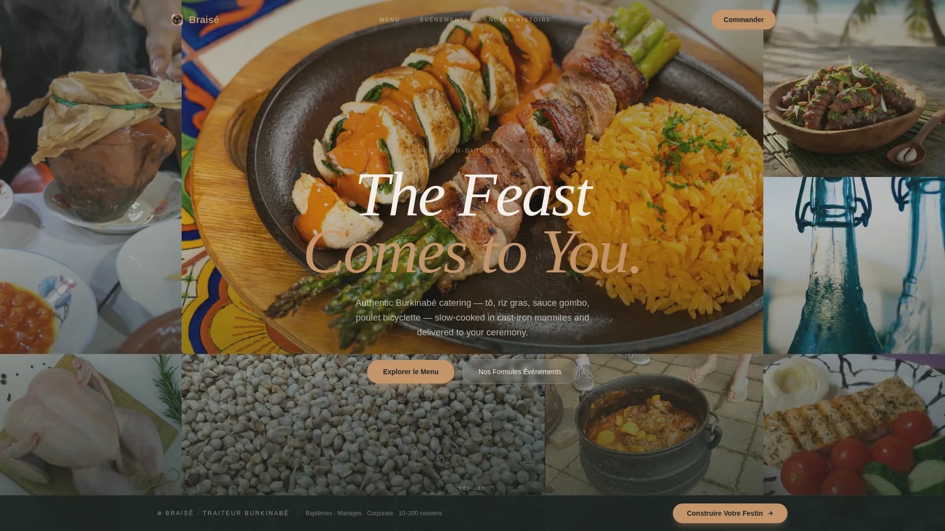Burkinabe Cuisine Professional Website Template