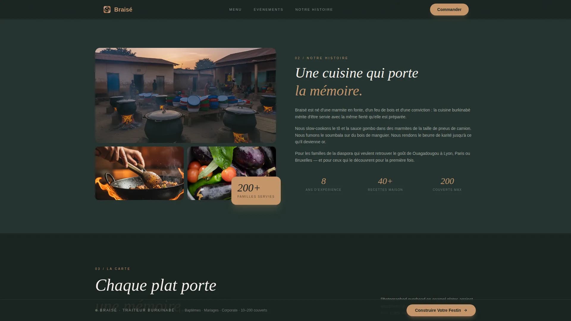 Burkinabe Cuisine Professional Website Template