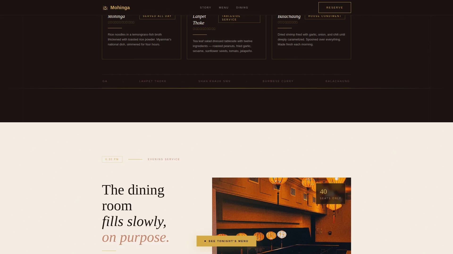 Regional & Ethnic Restaurant Professional Website Template