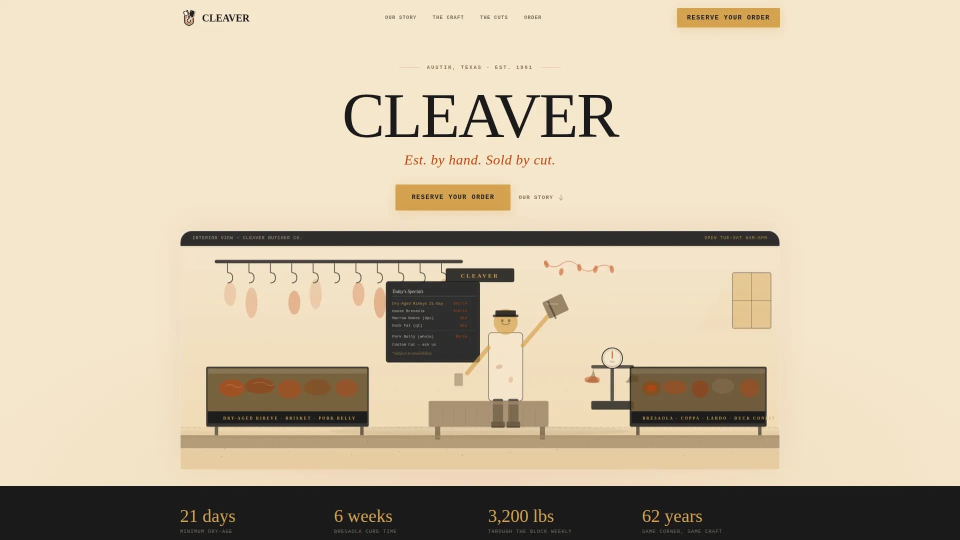 Meat & Seafood Professional Website Template