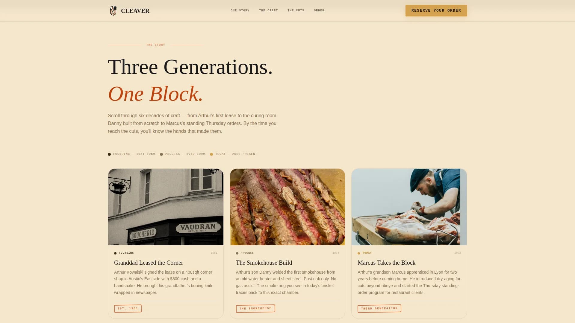 Meat & Seafood Professional Website Template