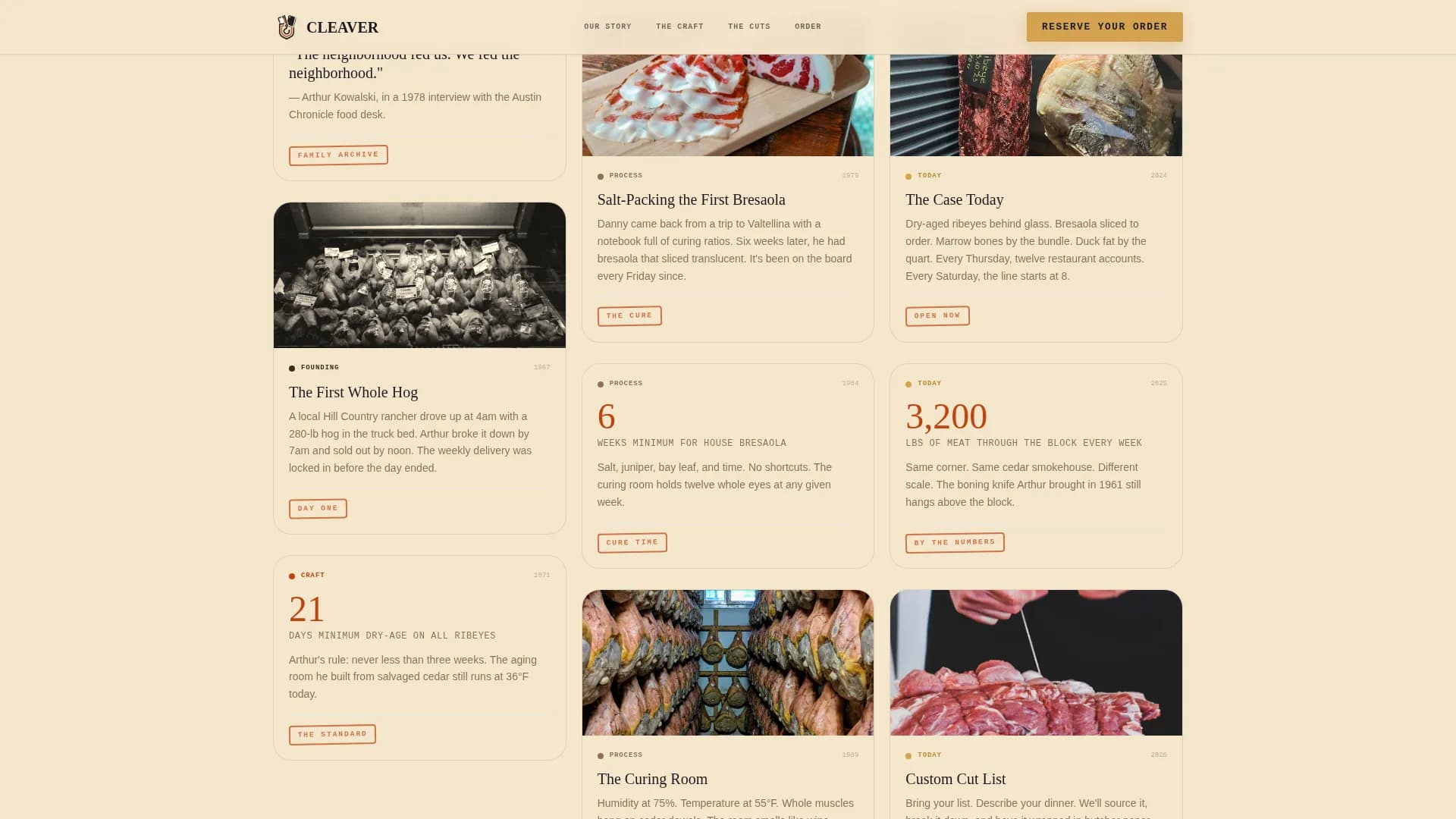 Meat & Seafood Professional Website Template