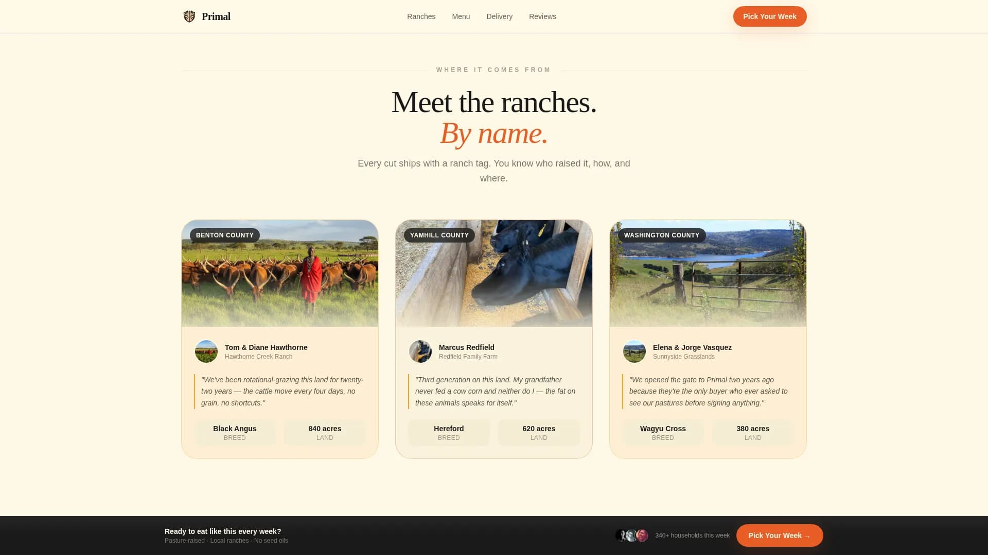 Carnivore Diet Food & Dining Booking Website Template