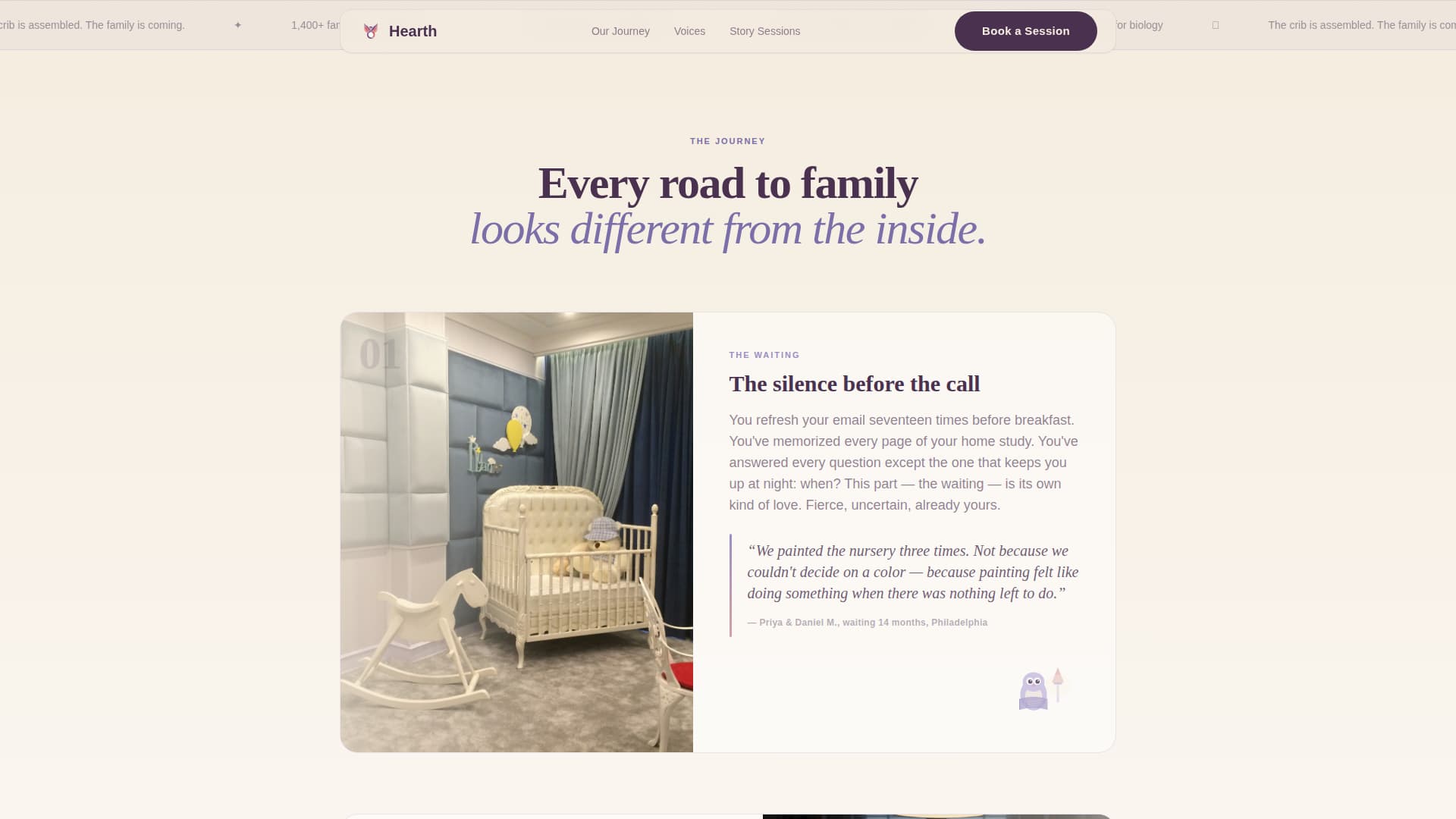 Parenting & Family Blog Booking Website Template