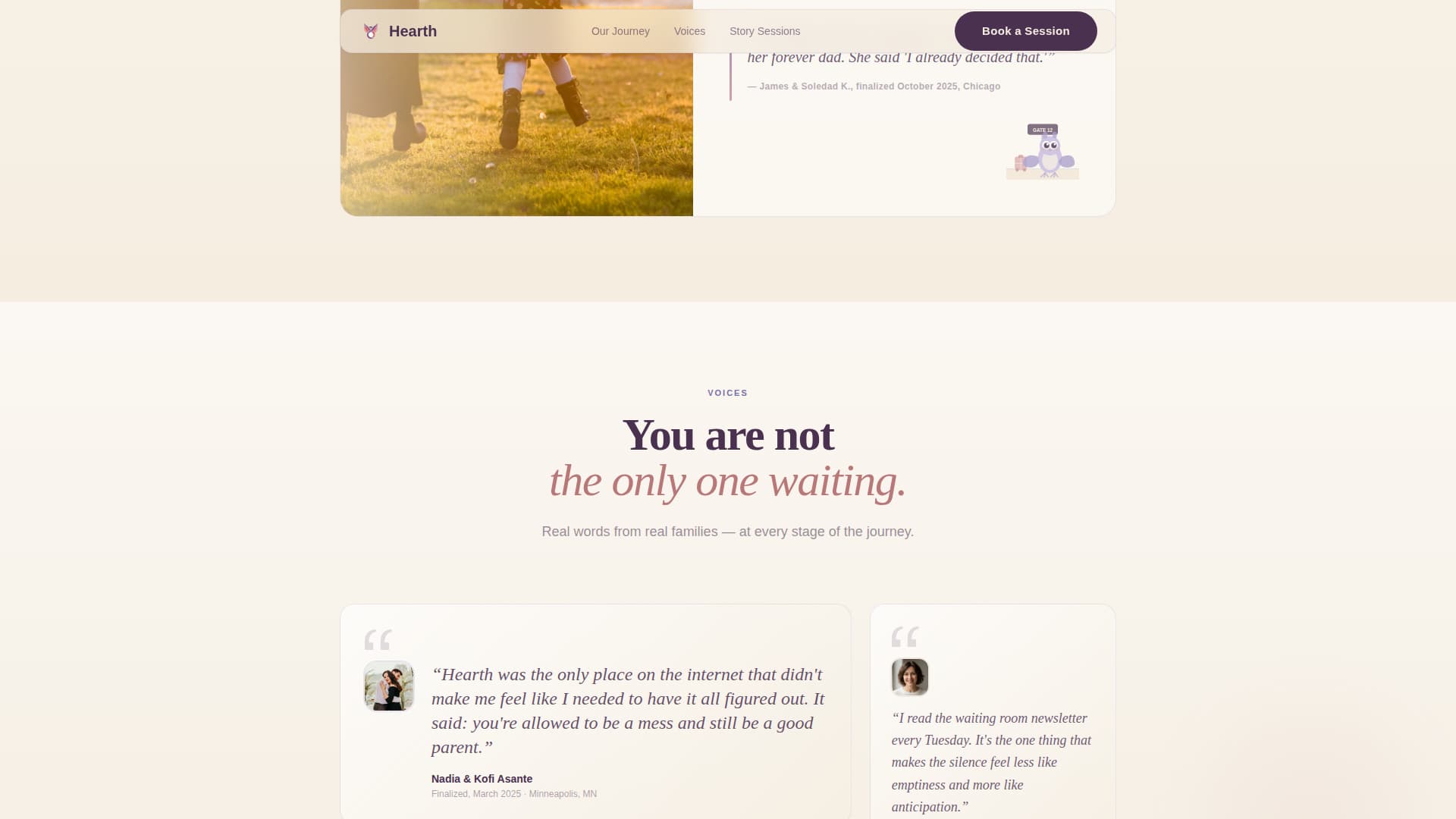 Parenting & Family Blog Booking Website Template