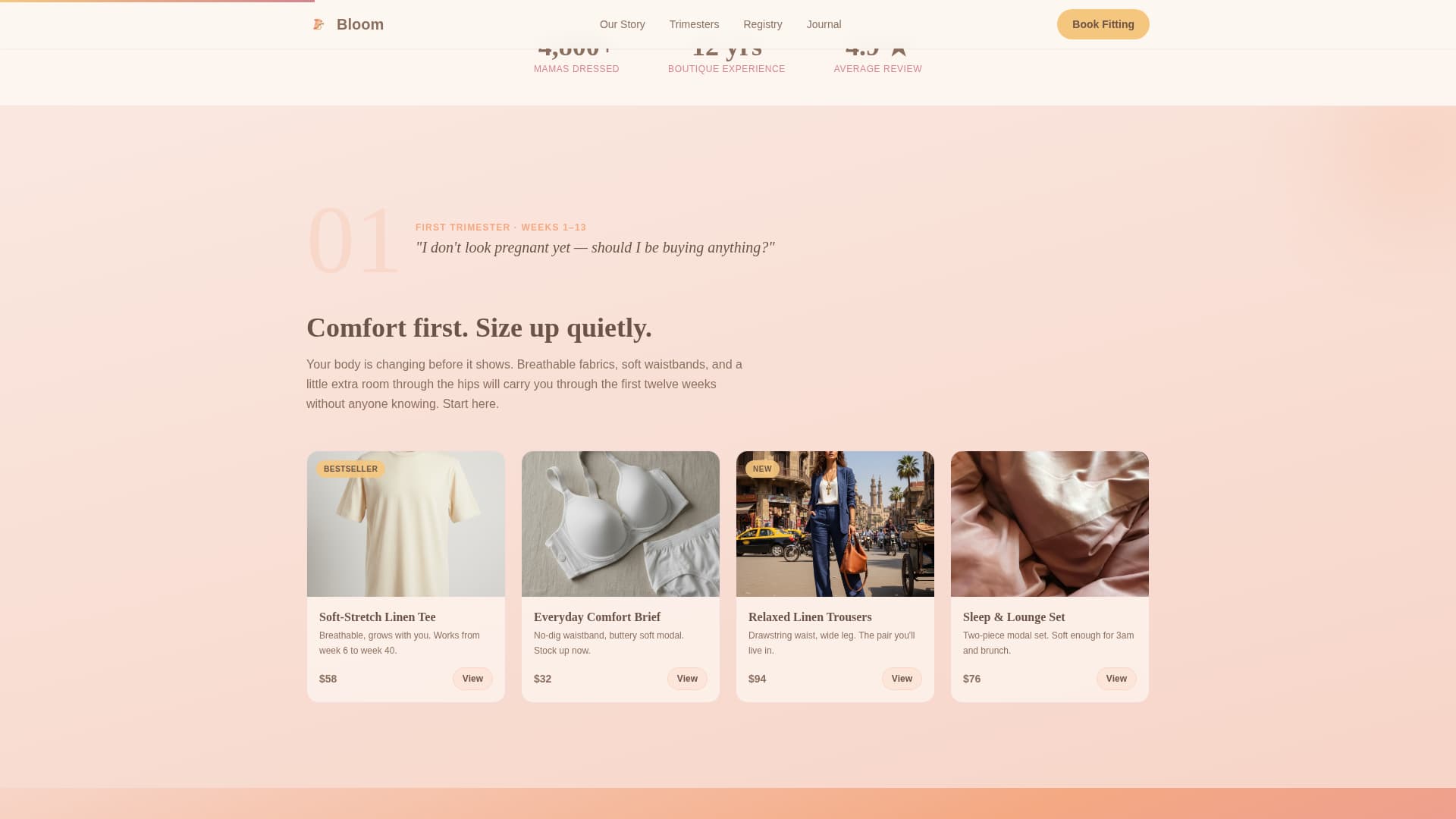 Maternity & Baby Care Booking Website Template