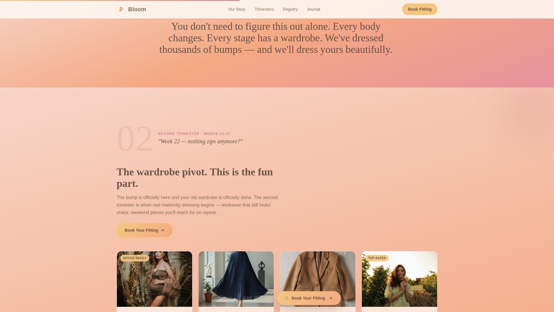 Maternity & Baby Care Booking Website Template