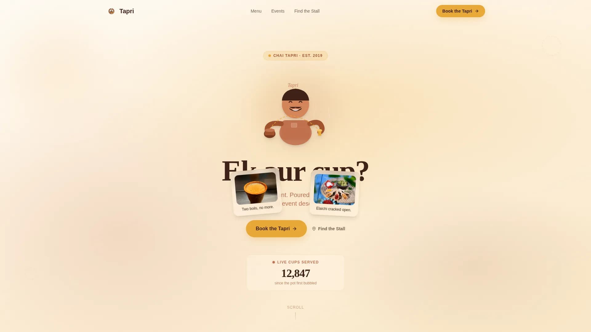 Indian Street Food & Regional Cuisine Booking Website Template