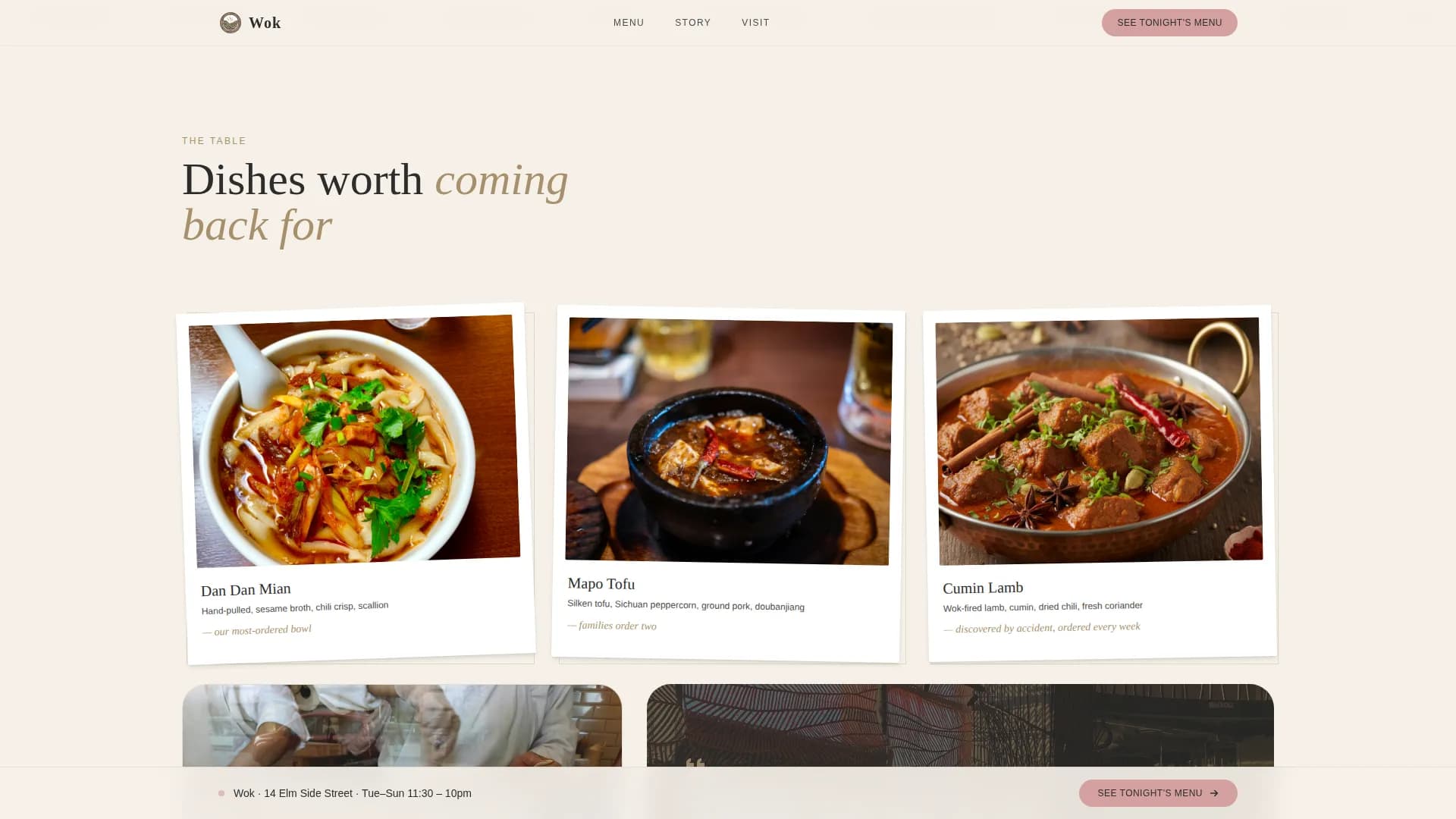 Chinese Dining Professional Website Template