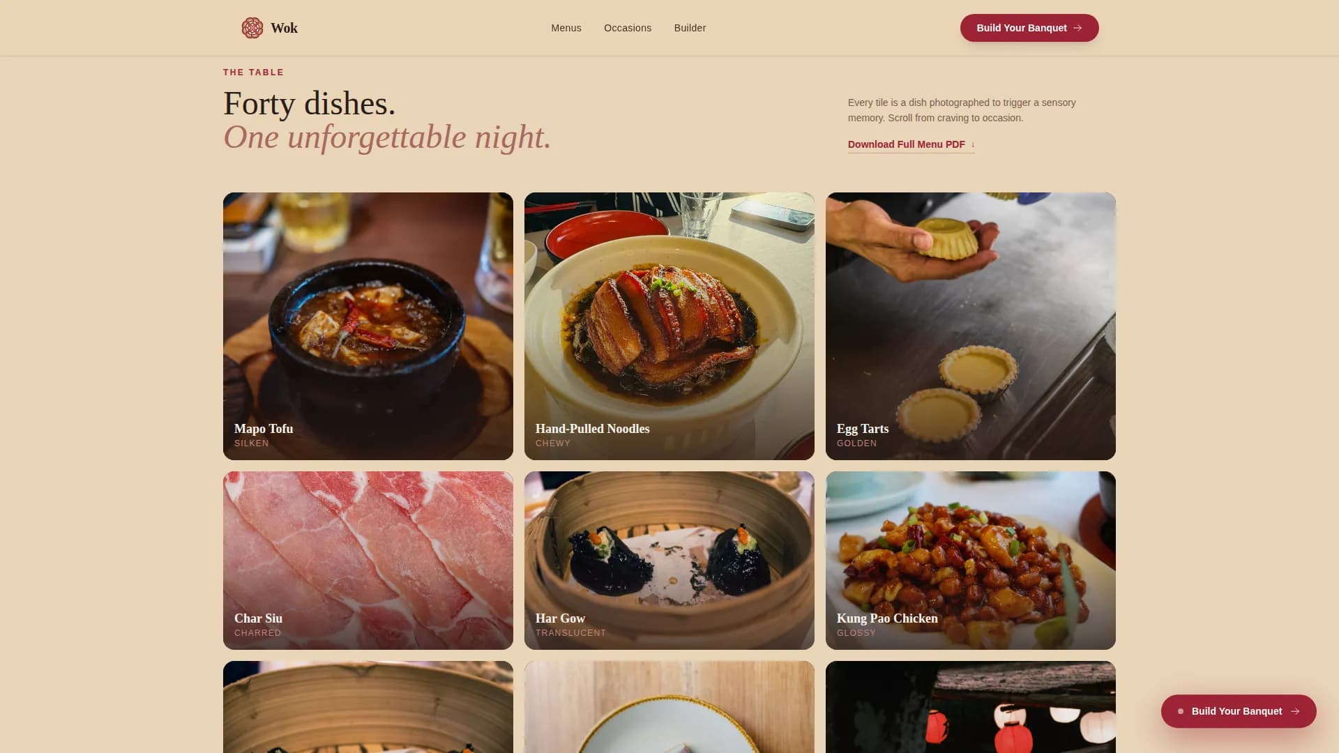 Chinese Dining Booking Website Template