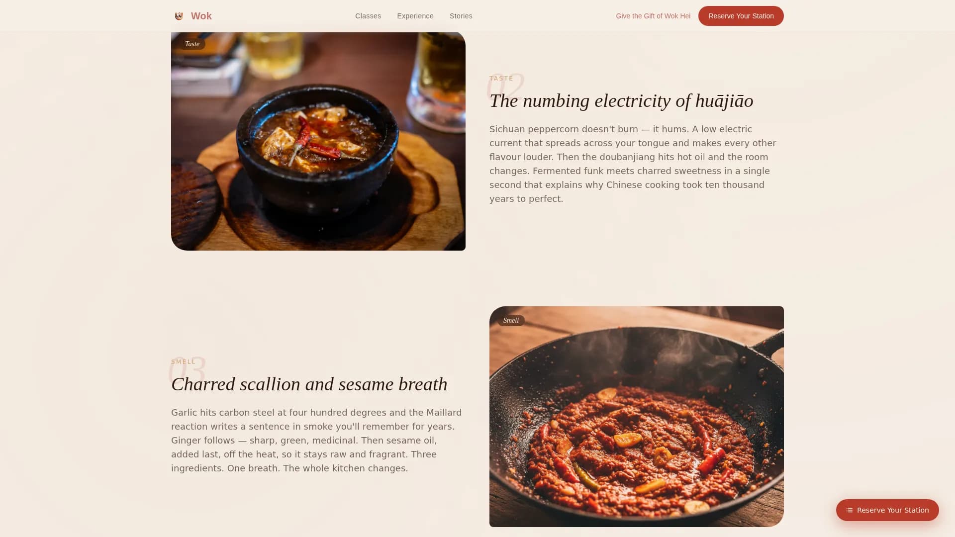 Chinese Dining Specialist Booking Website Template
