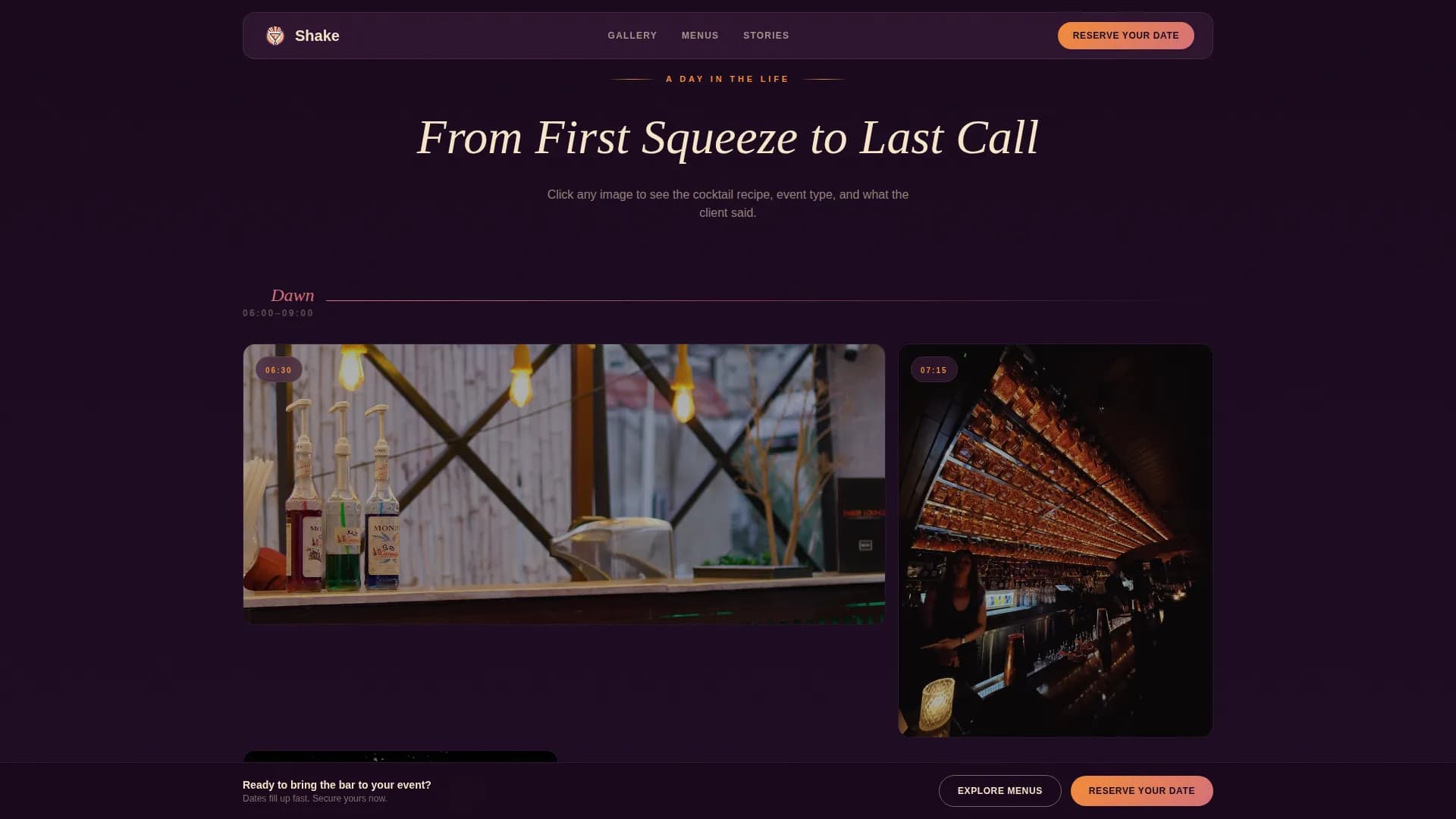 Catering & Event Food Professional Website Template