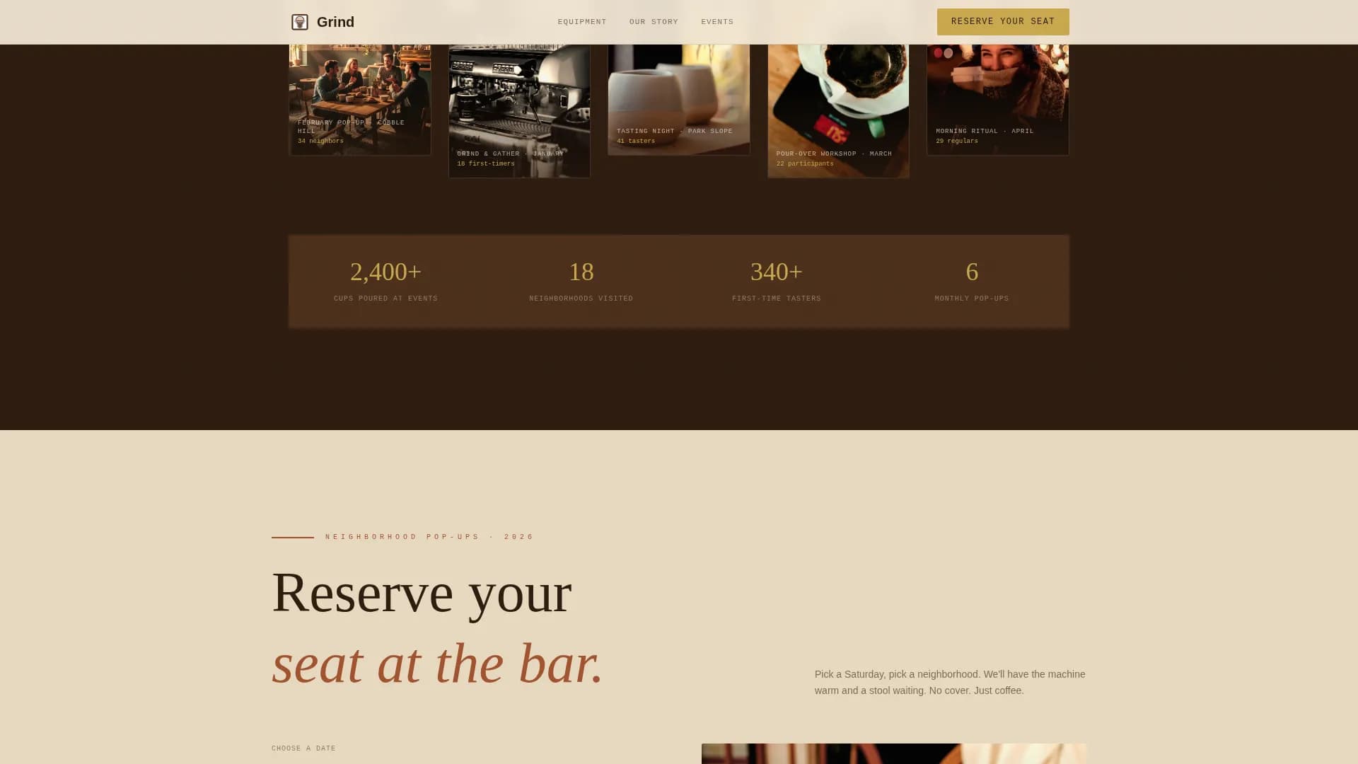 Coffee Roaster & Specialty Coffee Advanced Pricing Website Template