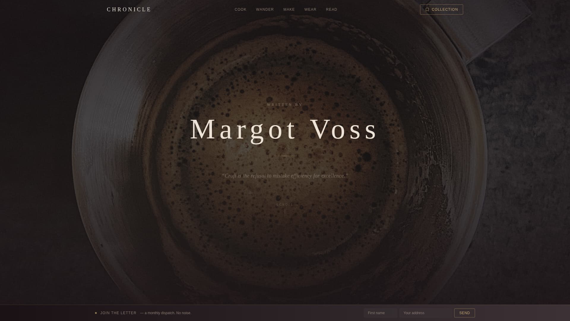 Classic Fashion Blog Website Template