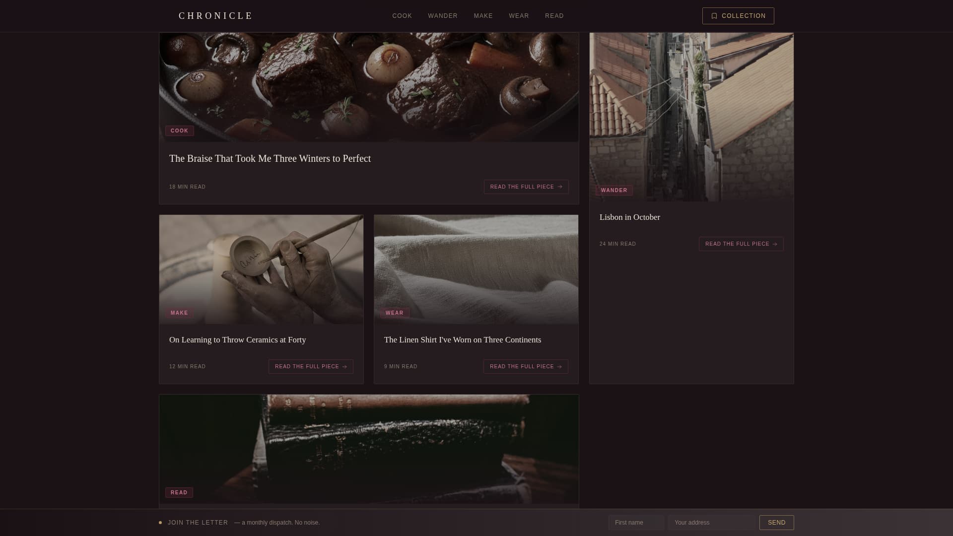 Classic Fashion Blog Website Template