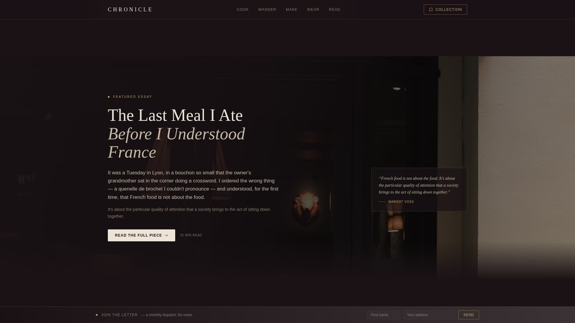 Classic Fashion Blog Website Template