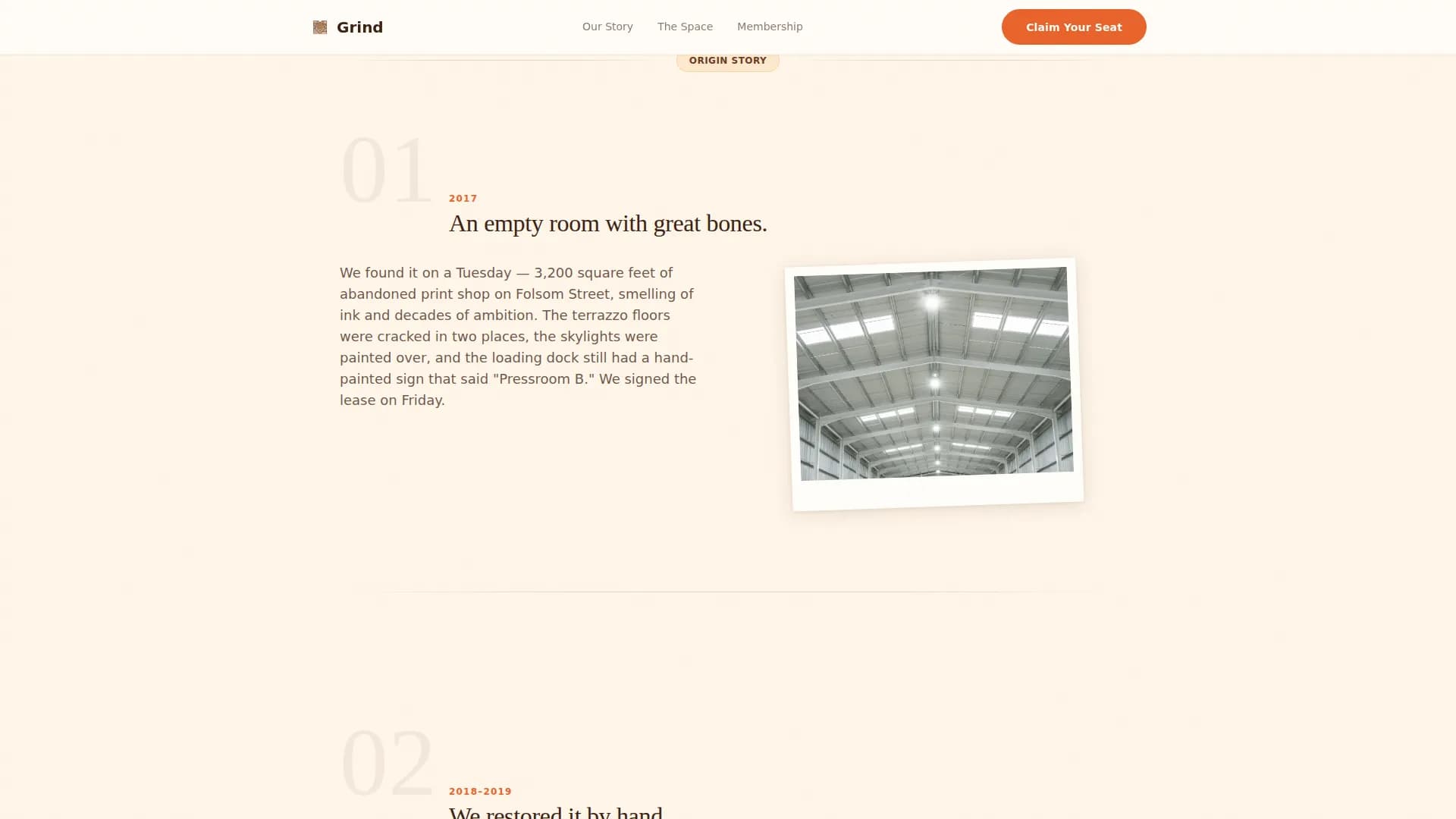 Co-Working Café Hot Desk & Membership Website Template