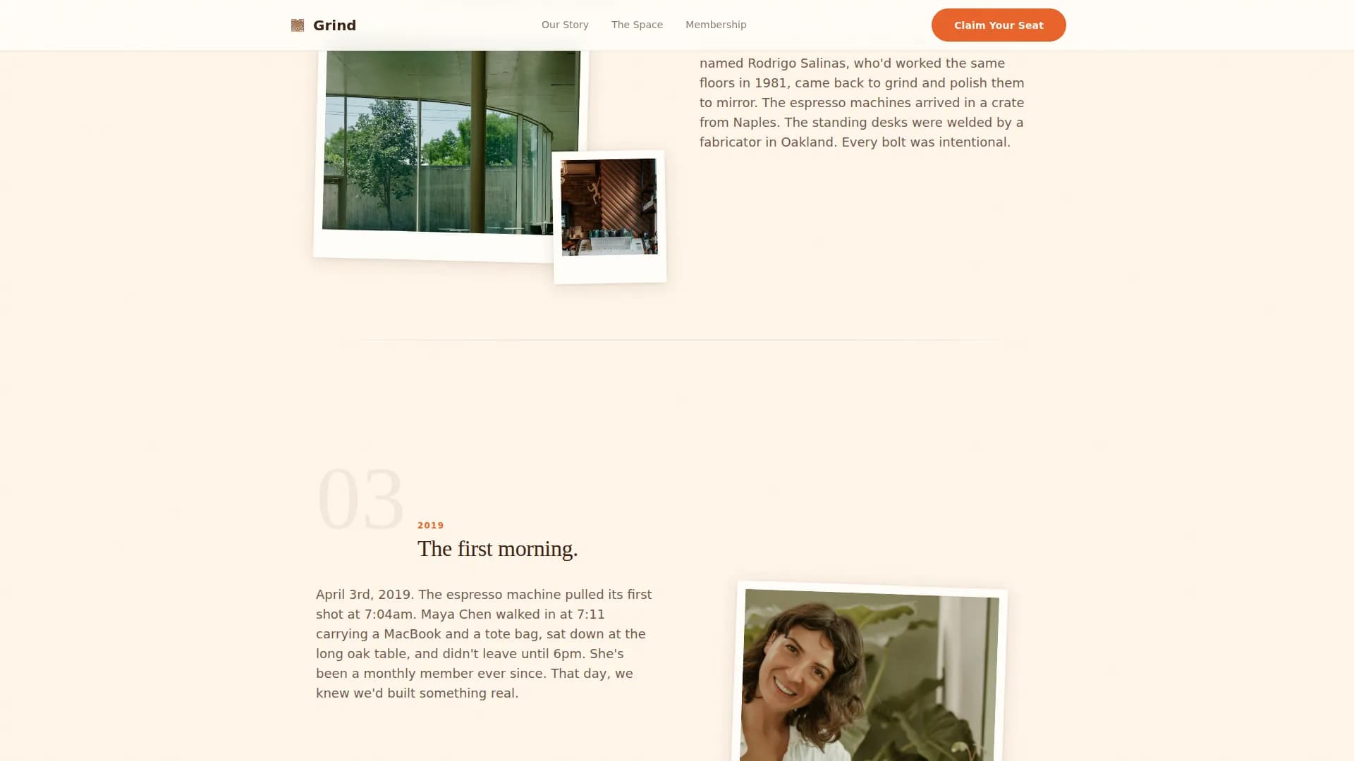 Co-Working Café Hot Desk & Membership Website Template