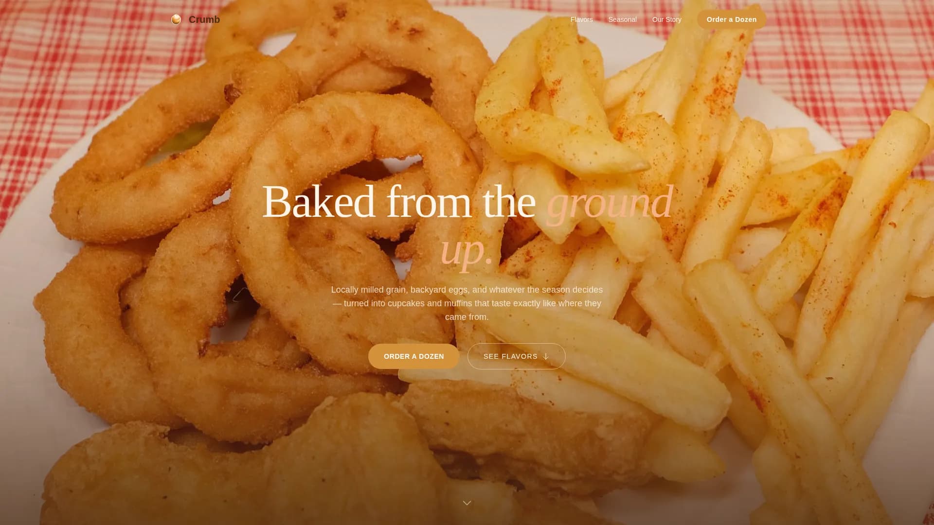 Artisan Cupcake & Muffin Bakery Website Template