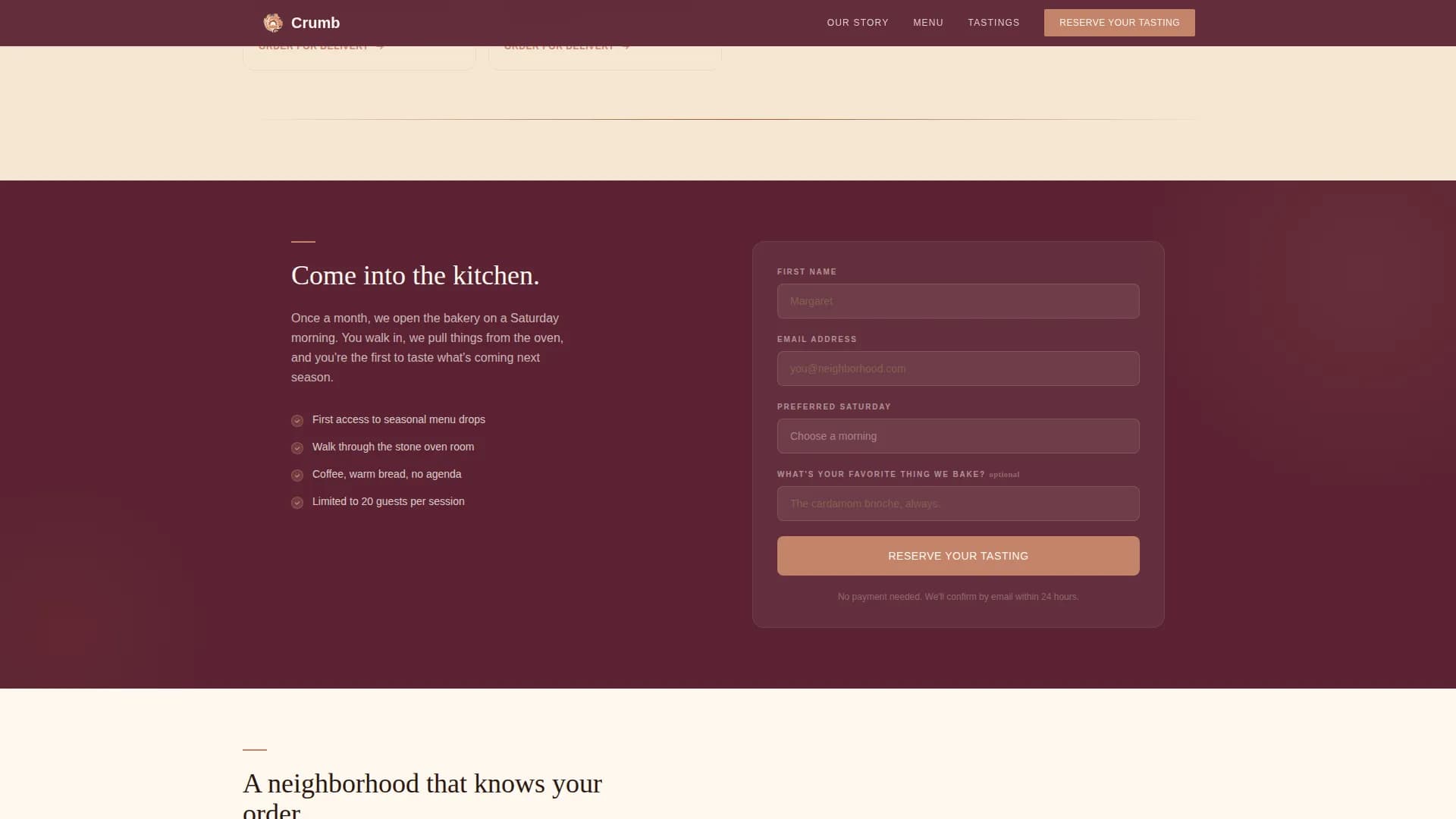 Cloud Kitchen & Delivery Professional Website Template