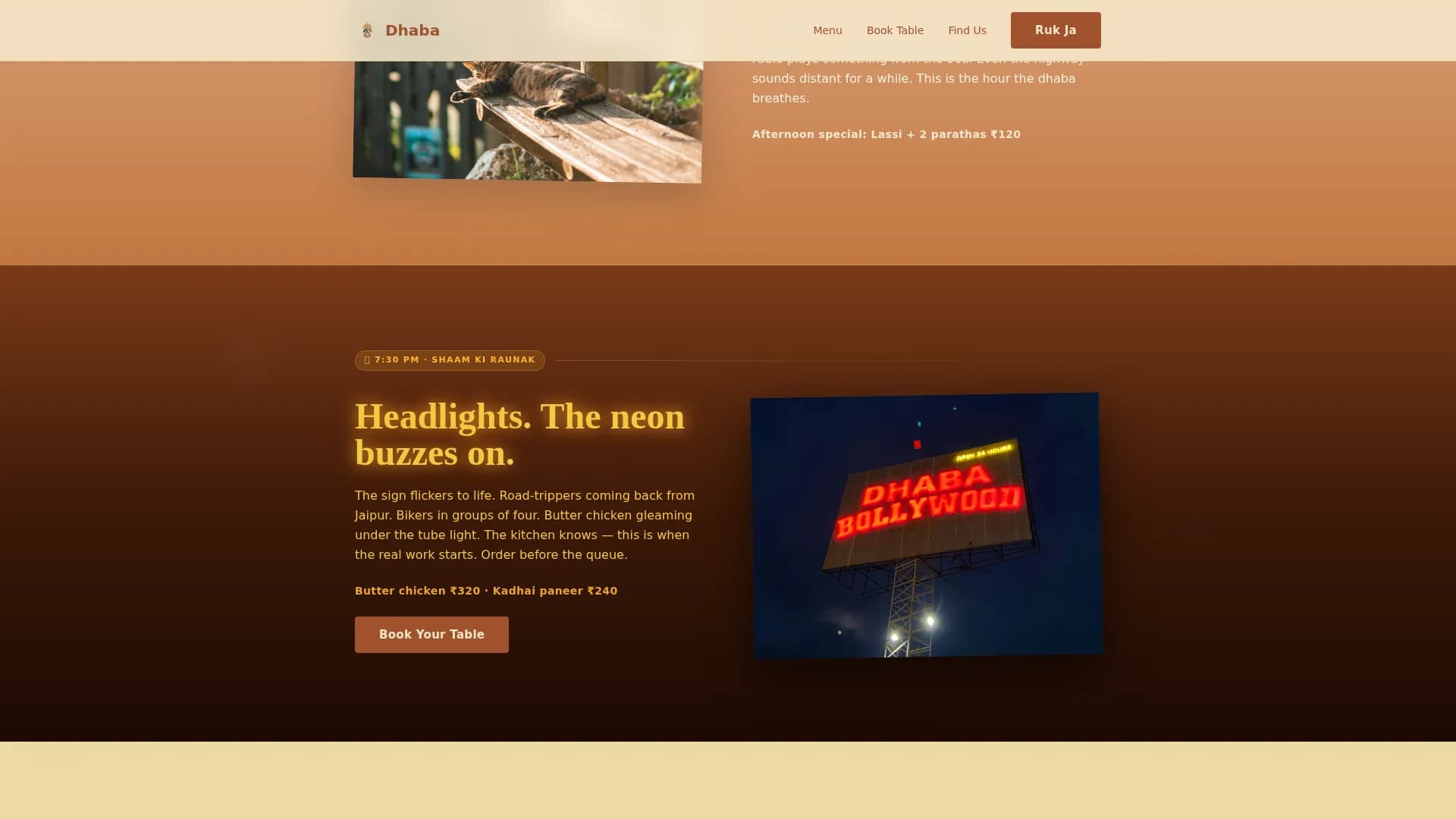 Indian Street Food & Regional Cuisine Professional Website Template