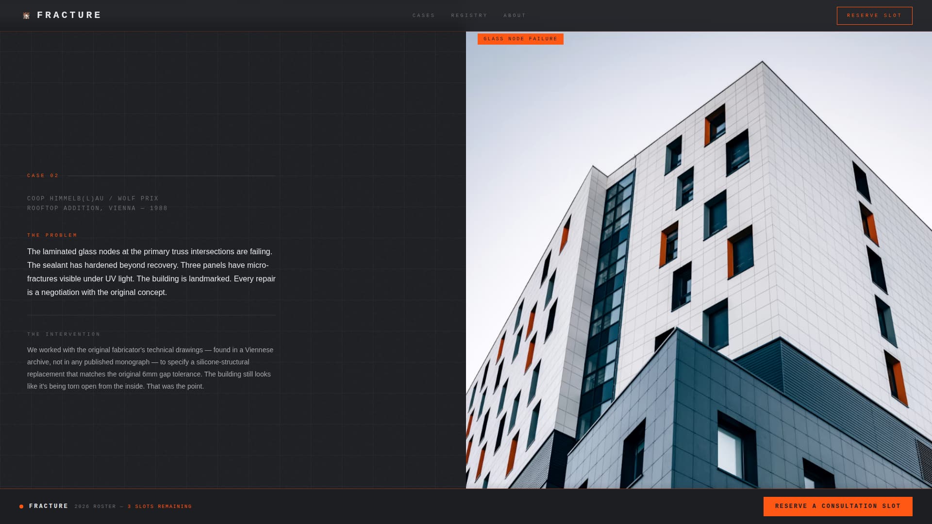 Deconstructivist Architecture Pre-Launch Website Template