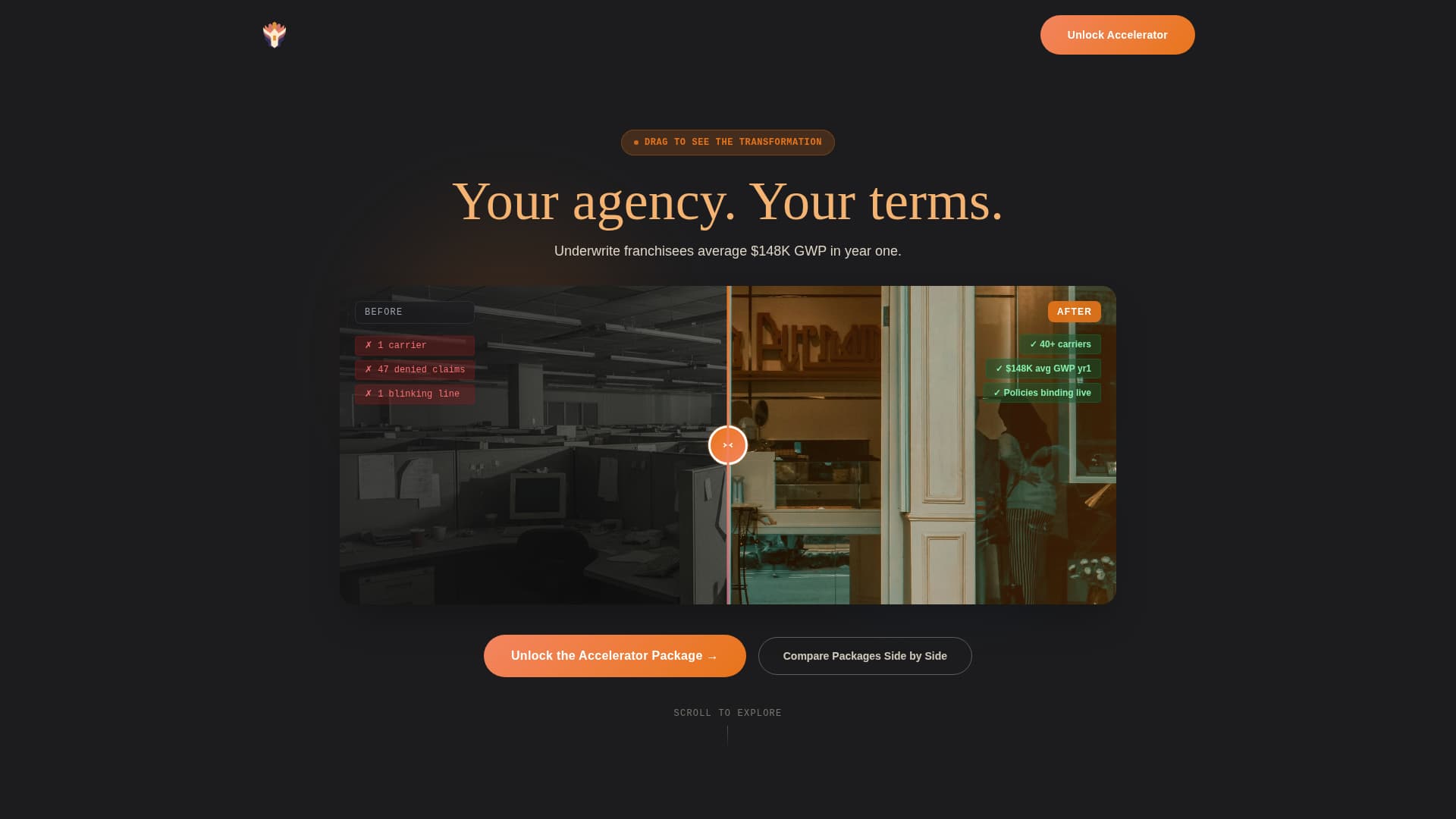 Franchise Business Booking Website Template