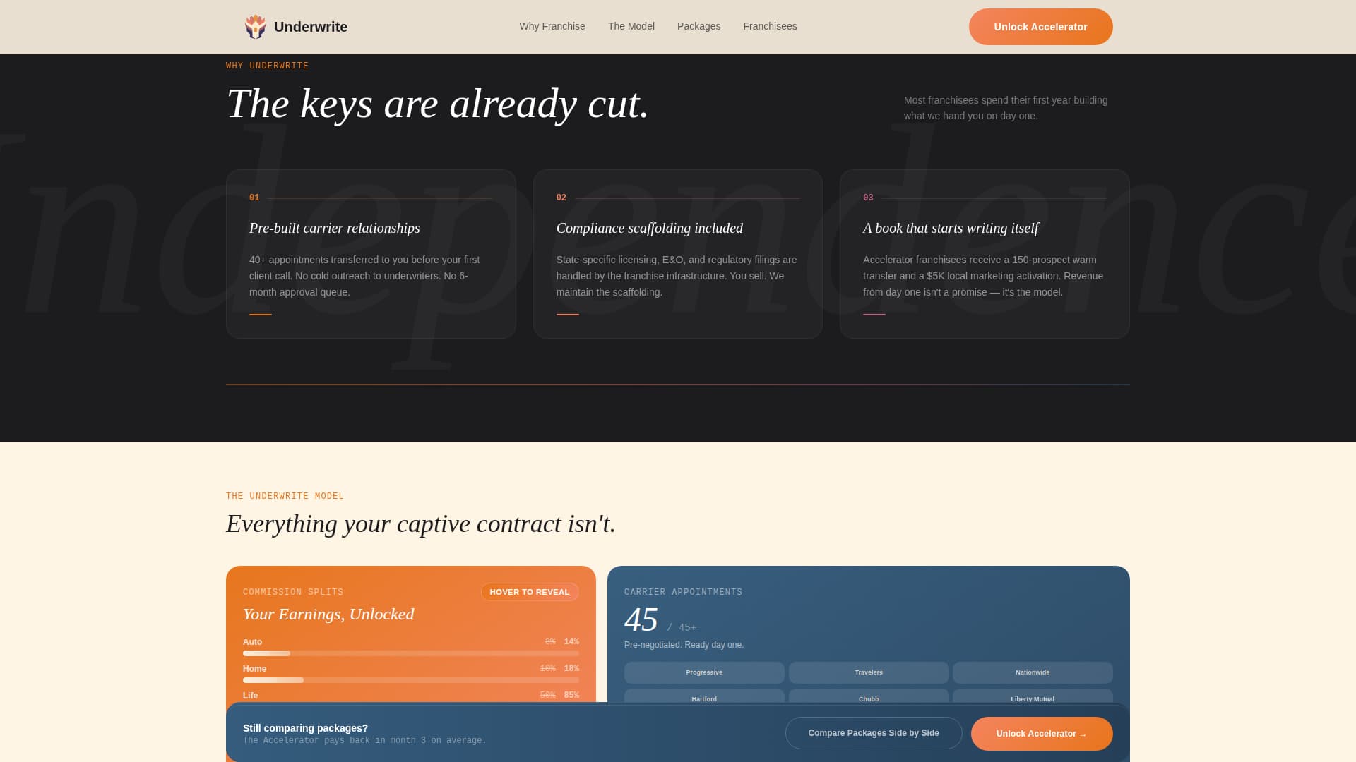 Franchise Business Booking Website Template