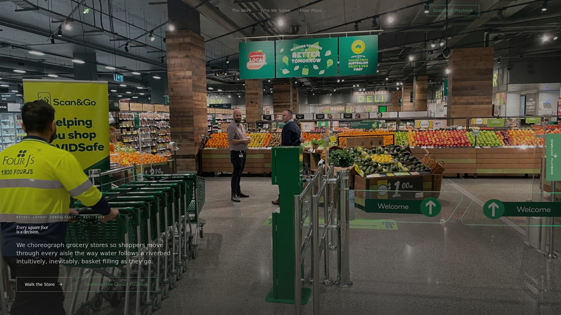 Planogram - Intuitive Grocery Landing Page Template