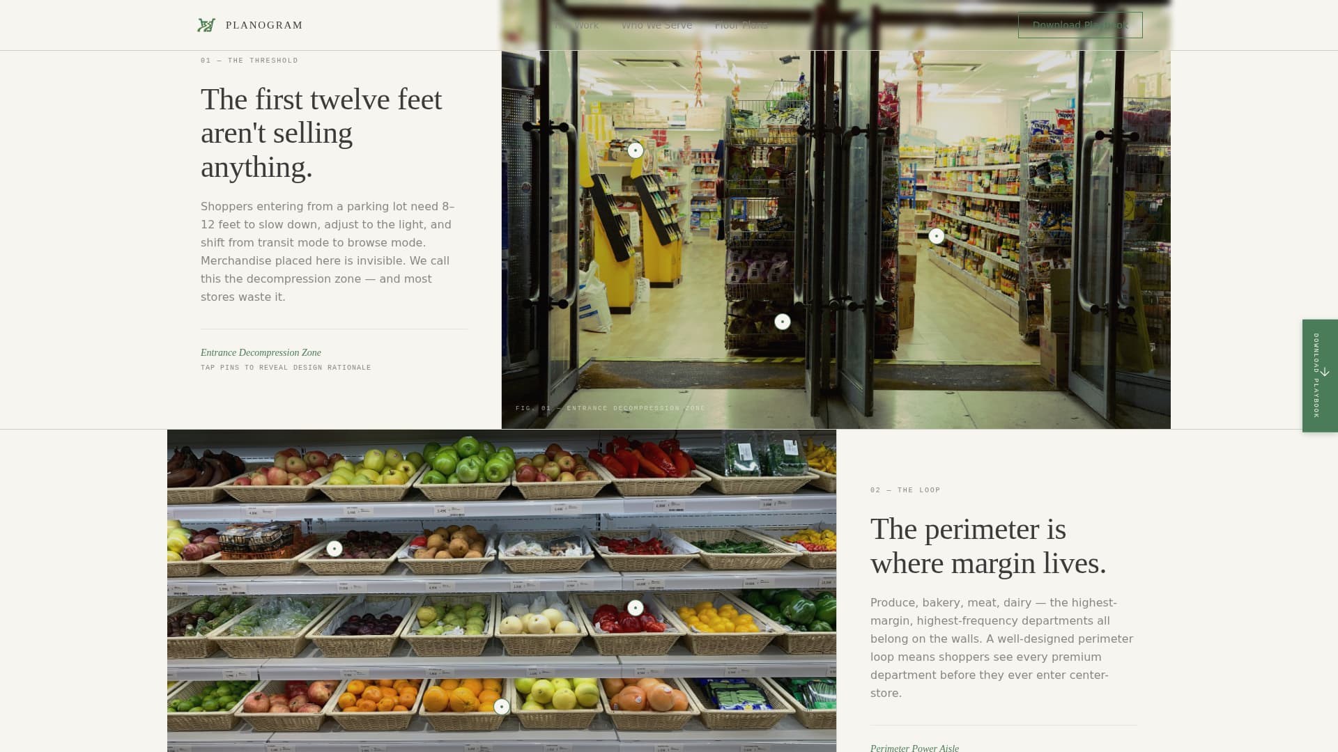 Planogram - Intuitive Grocery Landing Page Template