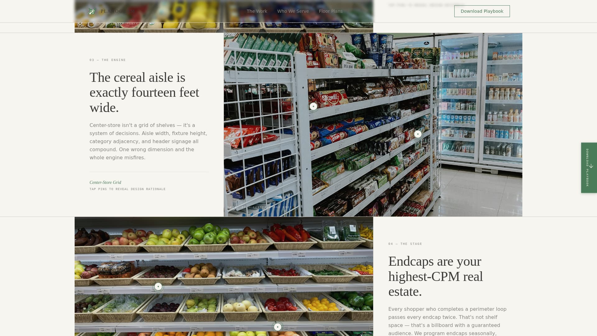 Planogram - Intuitive Grocery Landing Page Template