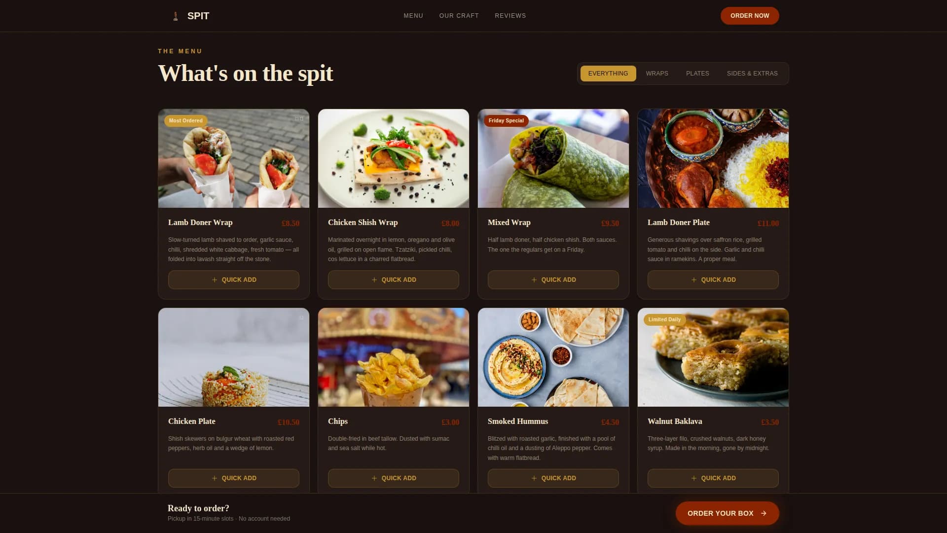Regional & Specialty Restaurant Reviews Website Template