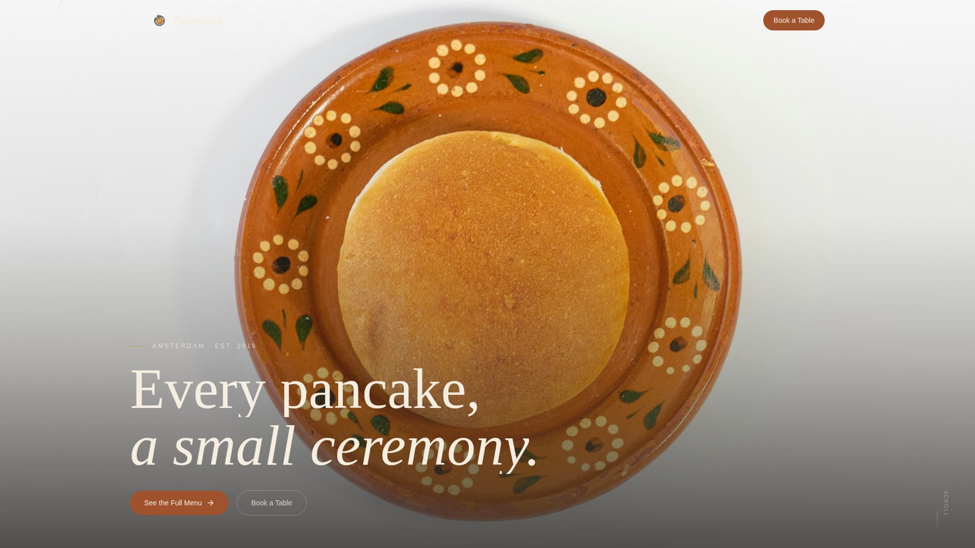 European Specialty Dining Booking Website Template