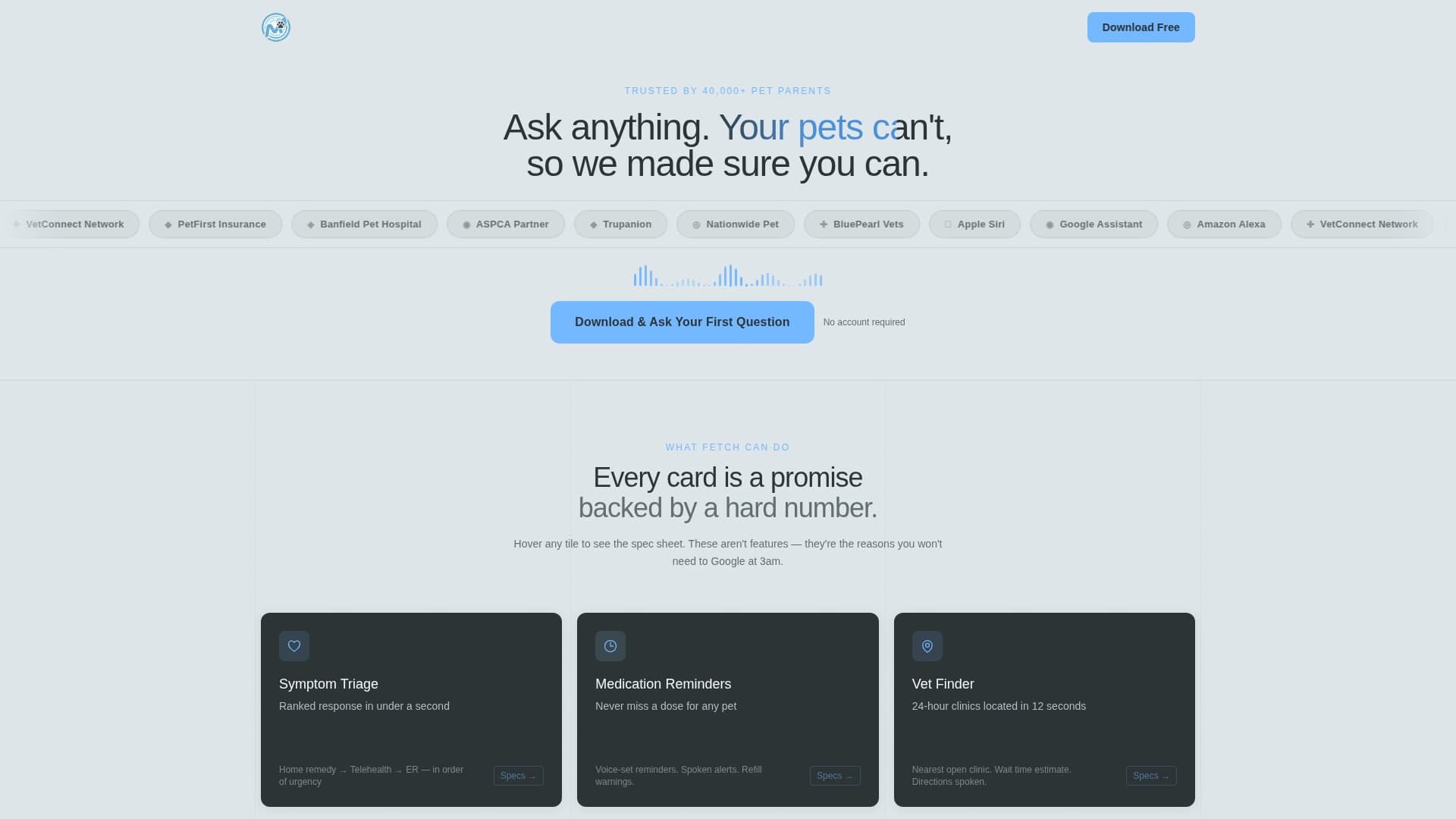 AI for Pet Care Professional Website Template
