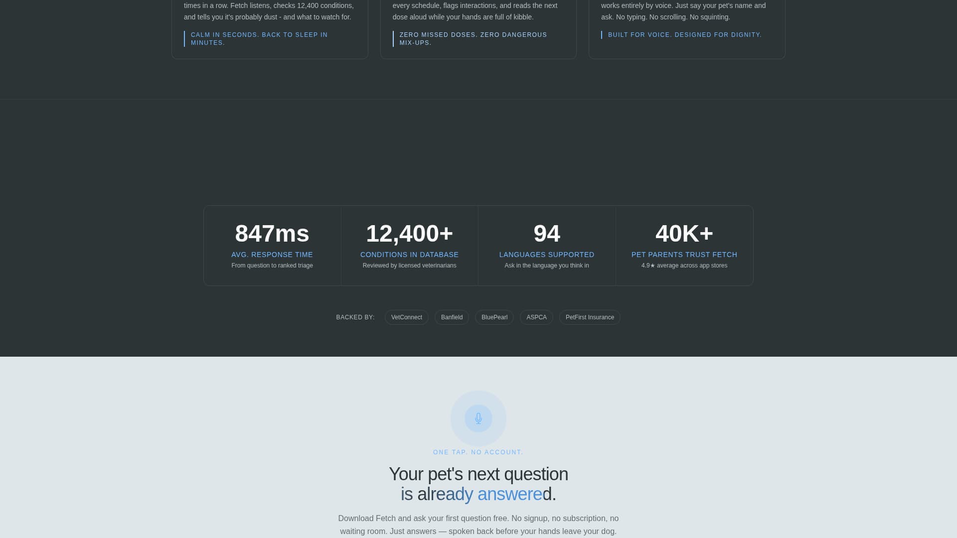AI for Pet Care Professional Website Template