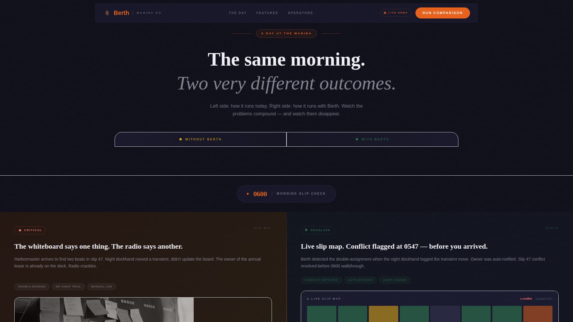 Harbormaster - Raw Maritimeoperations Landing Page Template
