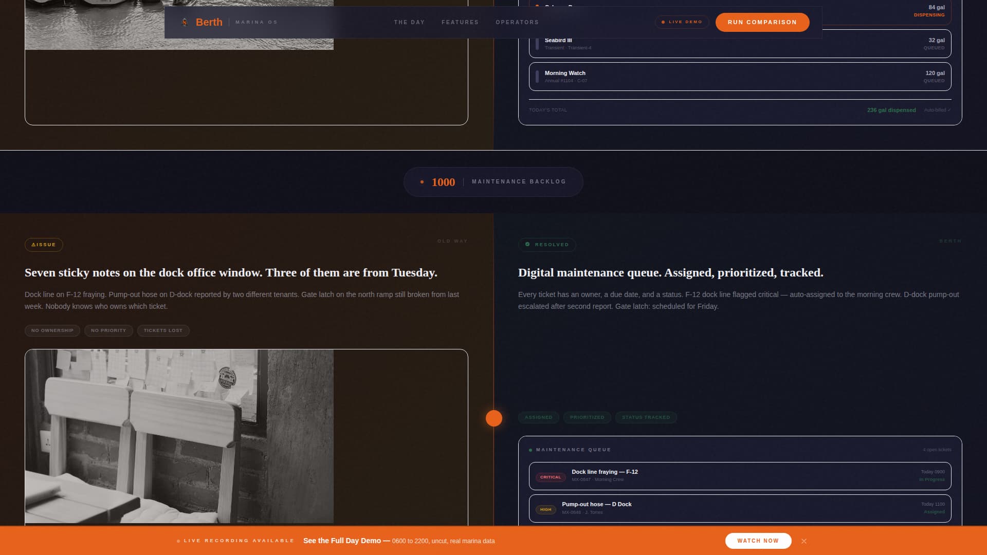 Harbormaster - Raw Maritimeoperations Landing Page Template