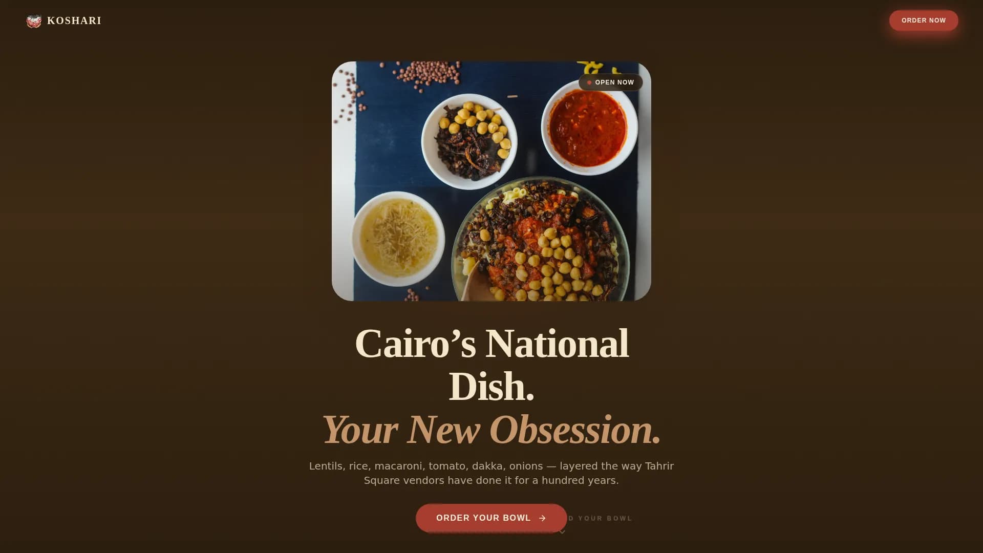 Middle Eastern Cuisine & Dining Local Professional Website Template