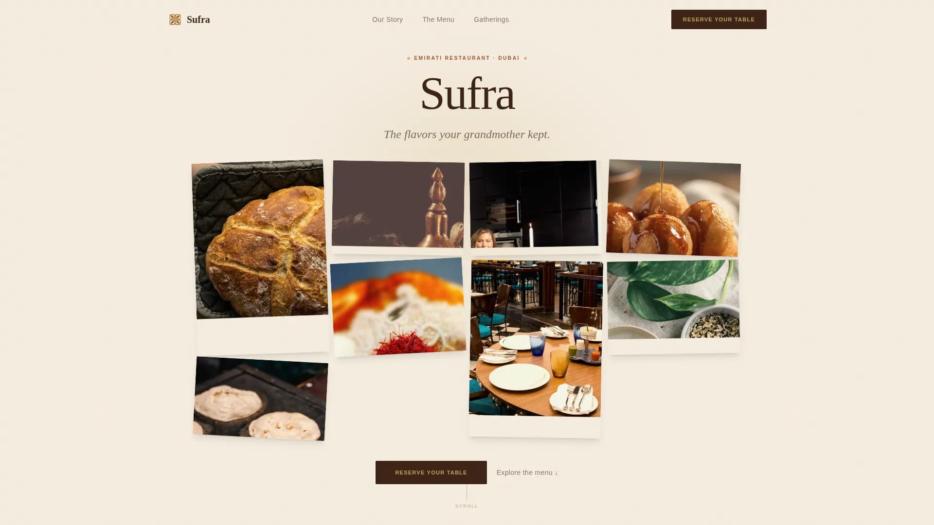 Middle Eastern Cuisine & Dining Professional Website Template
