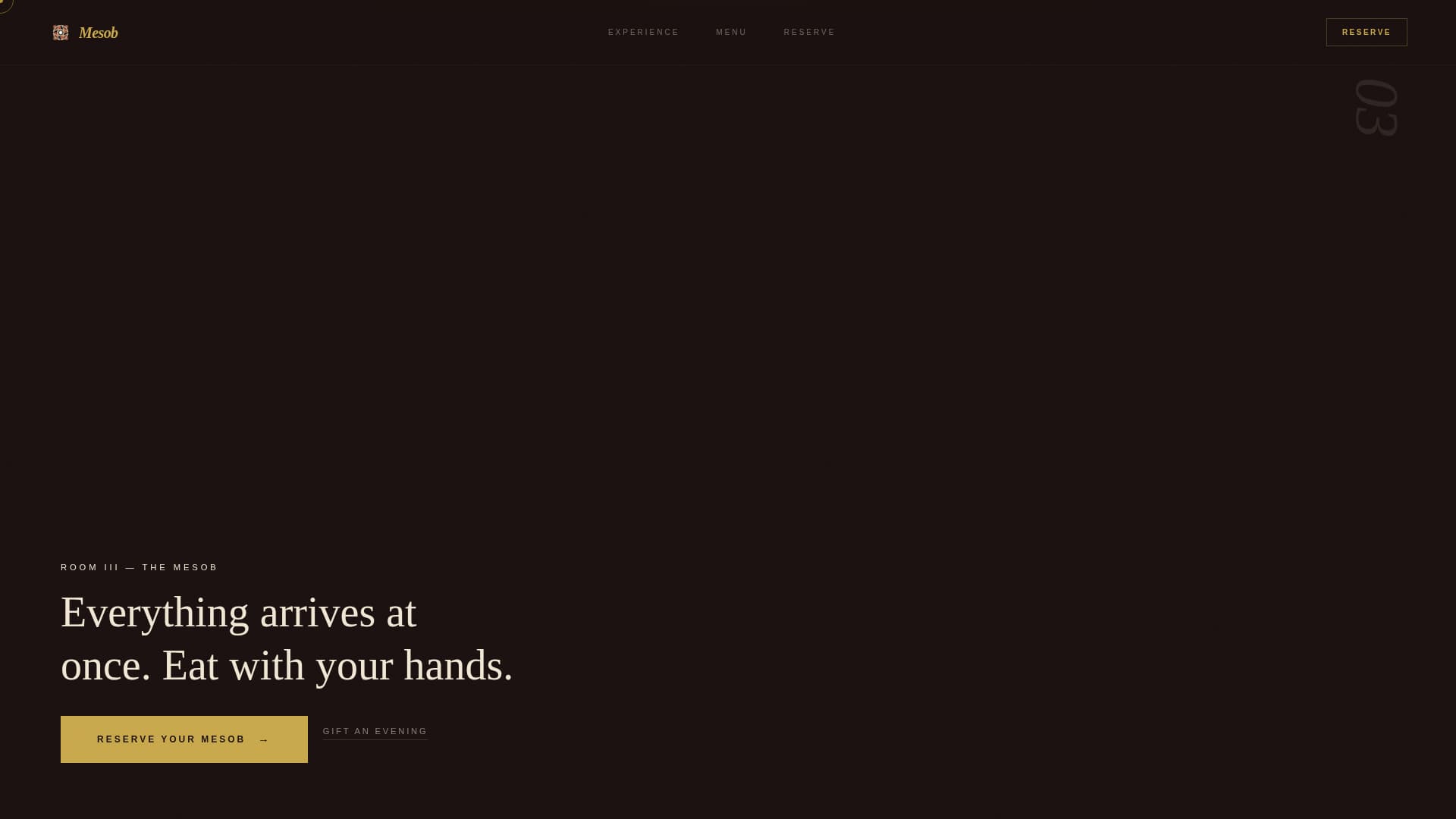 Mesob - Immersive Ethiopian Landing Page Template