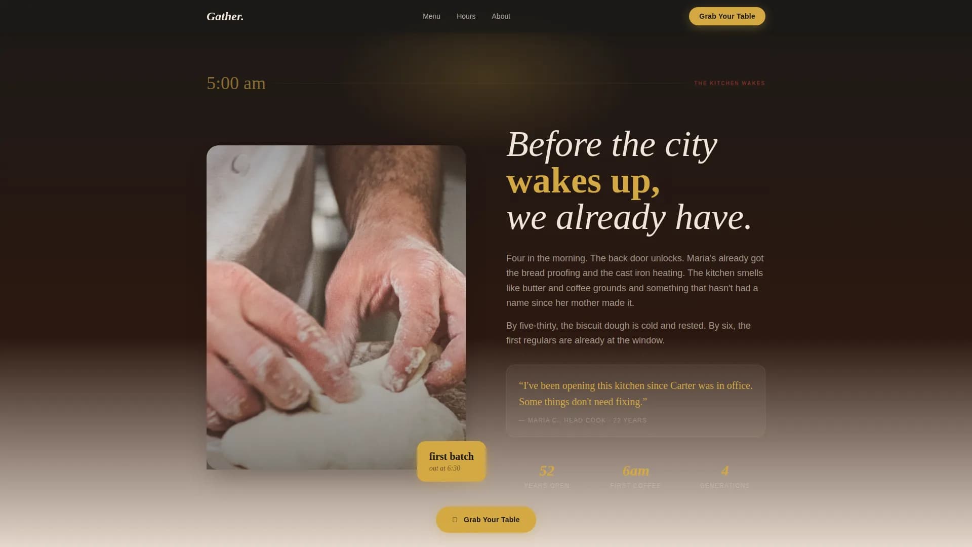 Restaurant & Dining Specialist Professional Website Template