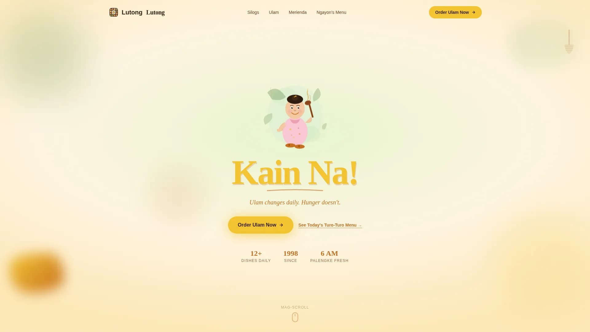 Southeast Asian Cuisine & Dining Professional Website Template