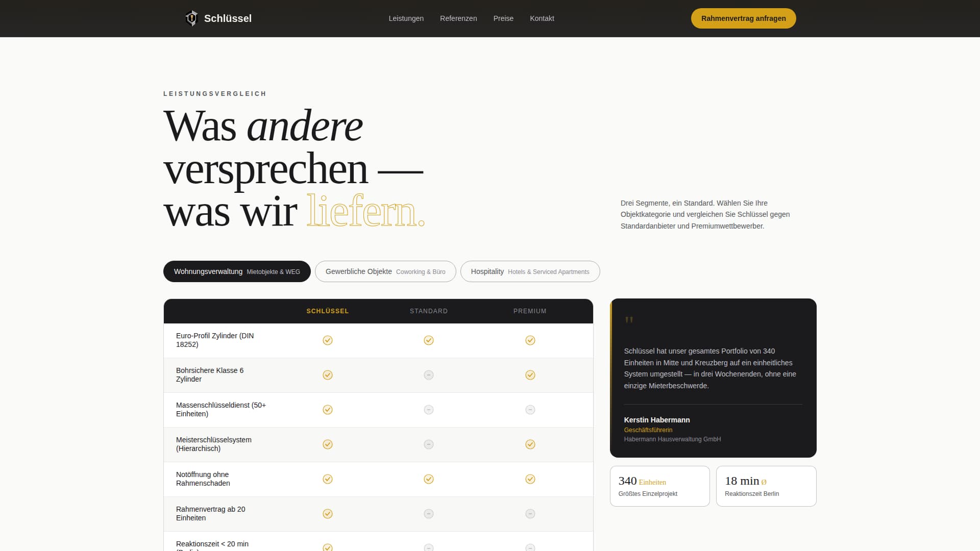 Schlssel - Precision Locksmith Landing Page Template