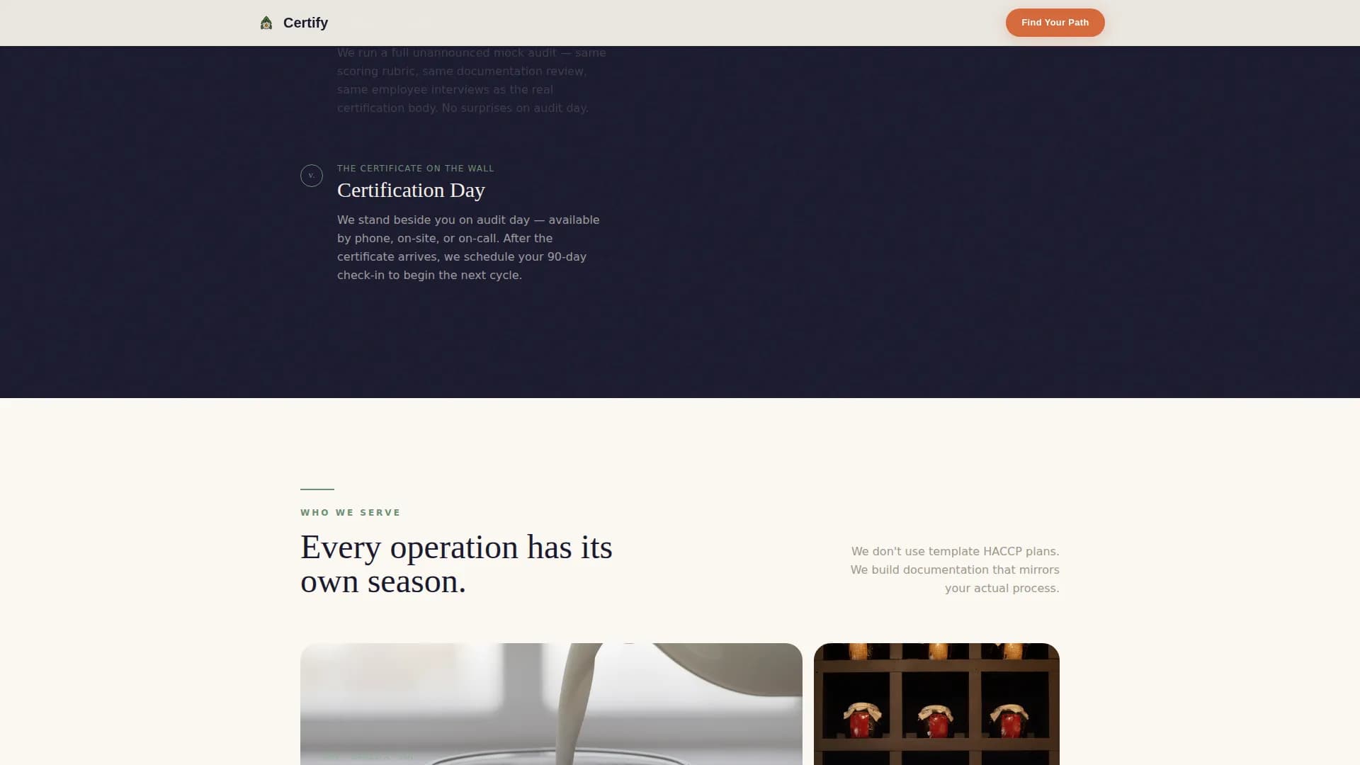 Culinary School & Education Privacy Policy Website Template