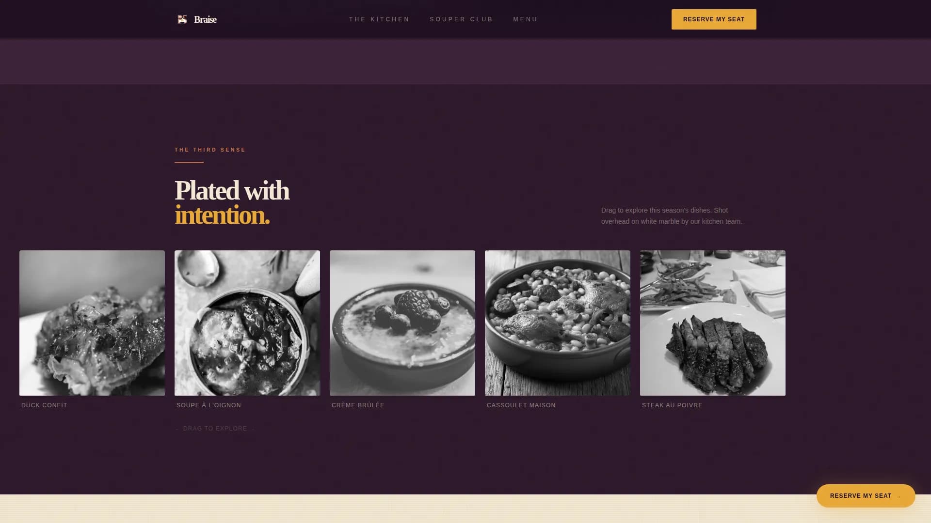 European Specialty Dining Professional Website Template
